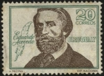 Stamps Uruguay -  Dr. Eduardo Acevedo 1857 - 1948. Abogado, historiador y político. 