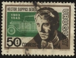 Stamps Uruguay -  Héctor Suppici Sedes 1903 - 1948.  Destacado piloto uruguayo único extranjero que ha ganado un Gran 