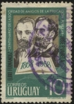 Sellos de America - Uruguay -  100 años de la Sociedad de Amigos de la Educación Popular. Elbio Fernandez y José Pedro Varela.