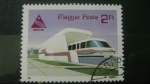 Stamps : Europe : Hungary :  Tren de gran velocidad