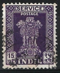 Stamps India -  Serie básica de los leones