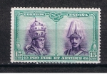 Stamps : Europe : Spain :  Edifil  424  Pro Catacumbas de San Dámaso en Roma. Serie para Santiago de Compostela.  " Pío XI y Al