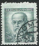 Stamps Czechoslovakia -  Thomas Masaryk
