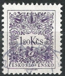 Sellos de Europa - Checoslovaquia -  Básica. Motivos florales.