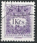 Sellos de Europa - Checoslovaquia -  Básica .Motivos florales.