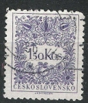 Sellos de Europa - Checoslovaquia -  Básica . Motivos florales