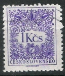 Stamps : Europe : Czechoslovakia :  Básica . Motivos florales