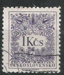 Sellos de Europa - Checoslovaquia -  Básica. Motivos florales