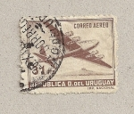 Sellos de America - Uruguay -  Avión