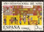 Stamps Spain -  Año Internacional del Niño - La biblioteca
