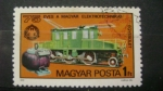 Stamps : Europe : Hungary :  locomotora electrica Kando