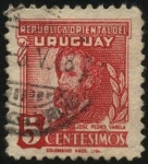 Stamps Uruguay -  José Pedro Varela, impulsor de la educación laica, pública y obligatoria.