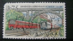 Stamps : Europe : Denmark :  tren bajo el puente Carlsberg
