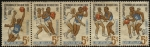 Sellos de America - Uruguay -  Serie del V Campeonato Mundial de Basquetbol de Uruguay año 1967. 