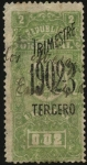 Sellos de America - Uruguay -  Timbre impuesto 3er. trimestre año 1902.