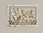 Sellos de Europa - Grecia -  Relieve de batalla