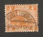 Stamps : Asia : Malaysia :  un tigre
