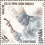 Stamps Spain -  VISITA DE S.S.EL PAPA JUAN PABLO II A ESPAÑA