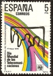Stamps : Europe : Spain :  Día Mundial de las Telecomunicaciones - Telecomunicación universal