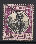 Sellos del Mundo : Africa : Sudán : Guerrero Shilluk.