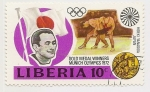 Stamps Liberia -  Medalla de oro del la olimpíada de Munich