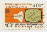 Stamps Laos -  Año internacional de las telecomunicaciones