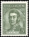 Stamps Argentina -  José de San Martin