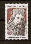 Stamps Andorra -  Carlomagno / Tema Europa.