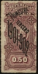 Stamps America - Uruguay -  Timbre impuesto 3er. semestre de 1901- 1902. 