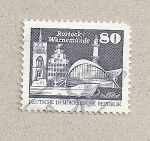 Stamps Germany -  Vistas de Rostock