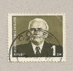 Stamps Germany -  Presidente de la DDR