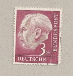 Stamps Germany -  Presidente Theodor Heuss