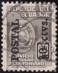 Stamps Ecuador -  SOBRESELLO POSTAL