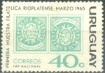 Stamps : America : Uruguay :  Primera muestra filatélica rioplatense 1965