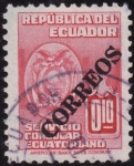 Sellos de America - Ecuador -  SOBRECARGO POSTAL