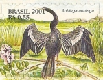Stamps : America : Brazil :  Serie Pantanal - Anhinga anhinga