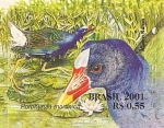 Stamps : America : Brazil :  Serie Pantanal - Porphyrula martinica