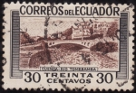 Stamps Ecuador -  CUENCA DEL RIO TOMEBAMBA (marco negro)