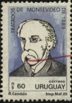 Sellos de America - Uruguay -  Doctor don Ildefonso  García Lagos, Ministro Secretario del Estado en el Departamento de Relaciones 