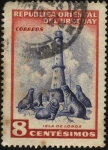 Stamps Uruguay -  Segundo faro construido en 1907 en la Isla de Lobos en el Océano Atlántico a Kms de Punta del Este. 