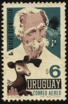 Stamps Uruguay -  Albert Schweitzer 1875 - 1965. Médico, filósofo, teólogo protestante, músico. Premio Nobel de l