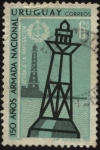 Stamps Uruguay -  Faros y boyas de luz. Ayuda a la navegación en aguas territoriales uruguayas. 150 años de la Armada 