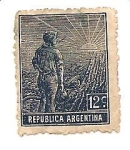 Sellos de America - Argentina -  correo terrestre