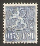 Stamps Finland -  539 - león rampante