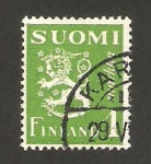 Stamps Finland -  256 - león rampante