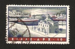 Stamps Greece -  puerto de El Pireo 