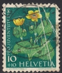 Stamps Switzerland -  Flores: Calendula.