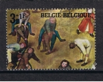 Stamps : Europe : Belgium :  Juegos de niños.  " Salto del burro. "