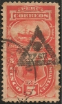 Stamps : America : Peru :  Sello de Multa con sobrecarga de Triangulo