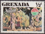 Stamps : America : Grenada :  Grenada 1980 Scott 1021 Sello Nuevo Disney Blancanieves y los 7 Enanitos 1/2c